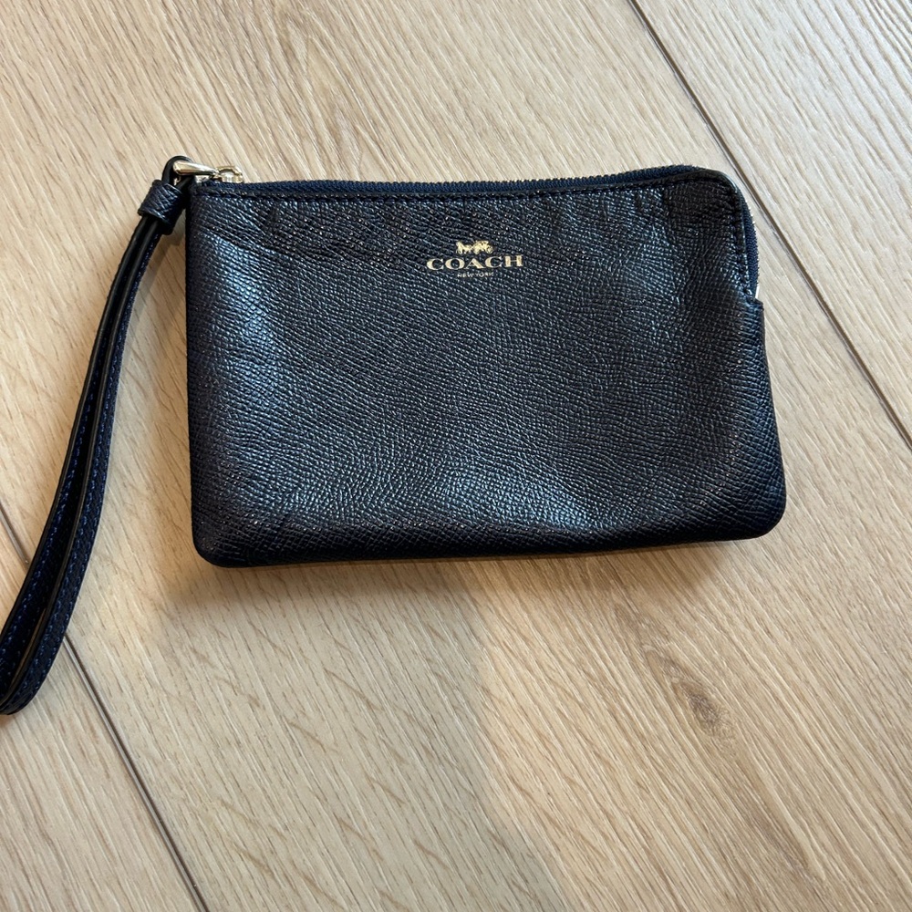 Coach Midnight Navy Wristlet